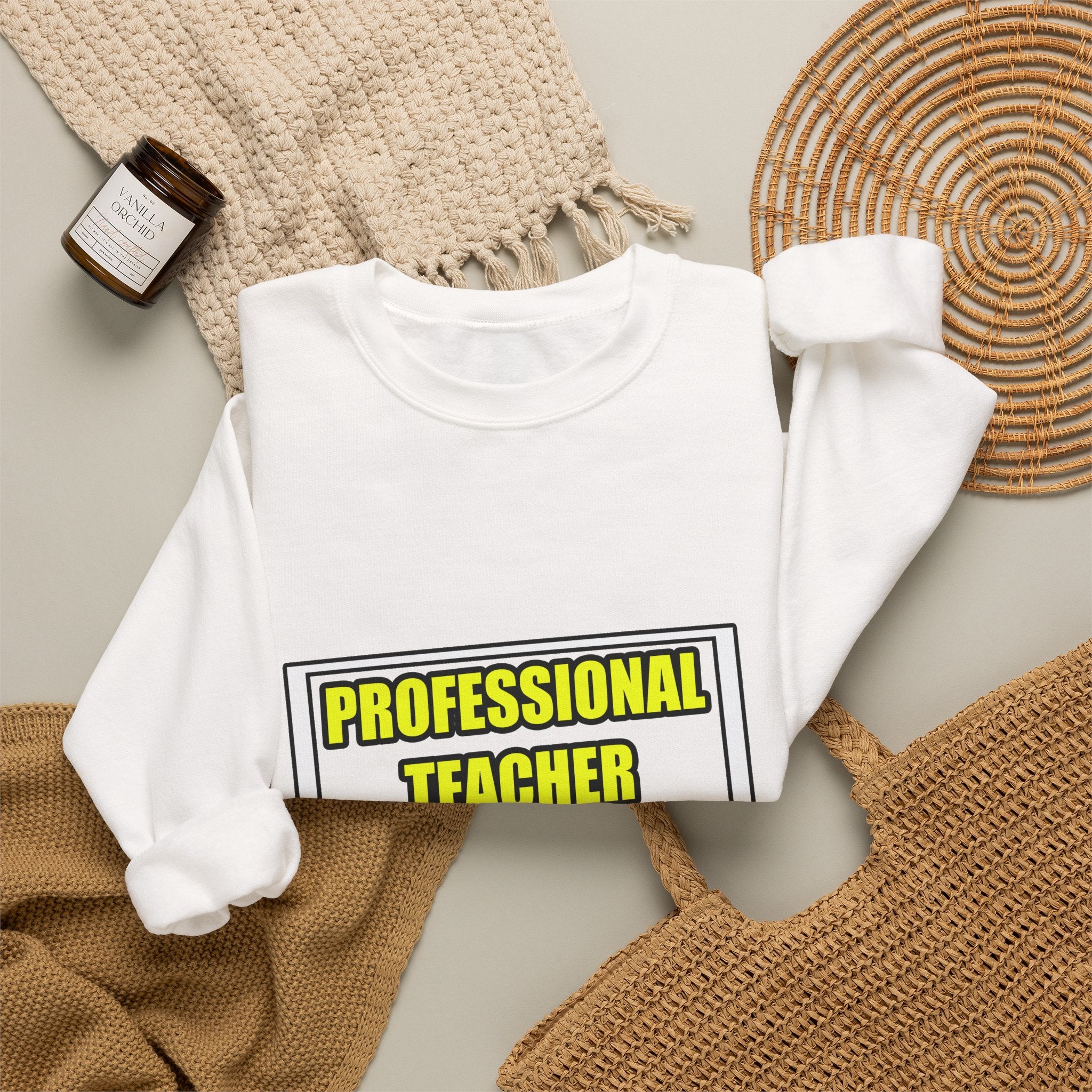 Professional Teacher...Don't Try This At Home - Unisex Heavy Blend™ Crewneck Sweatshirt