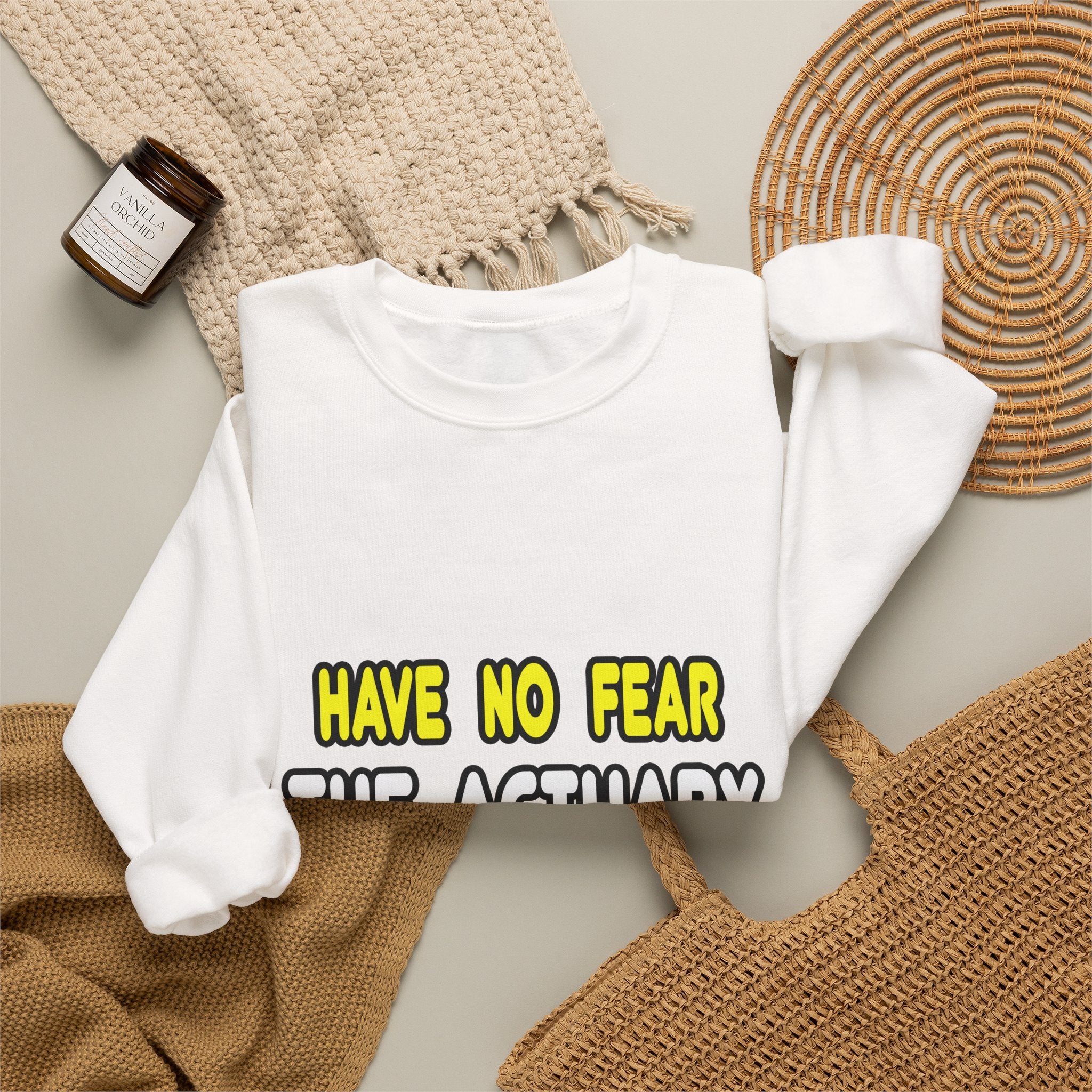 Have No Fear, The Actuary Is Here (2) - Unisex Heavy Blend™ Crewneck Sweatshirt