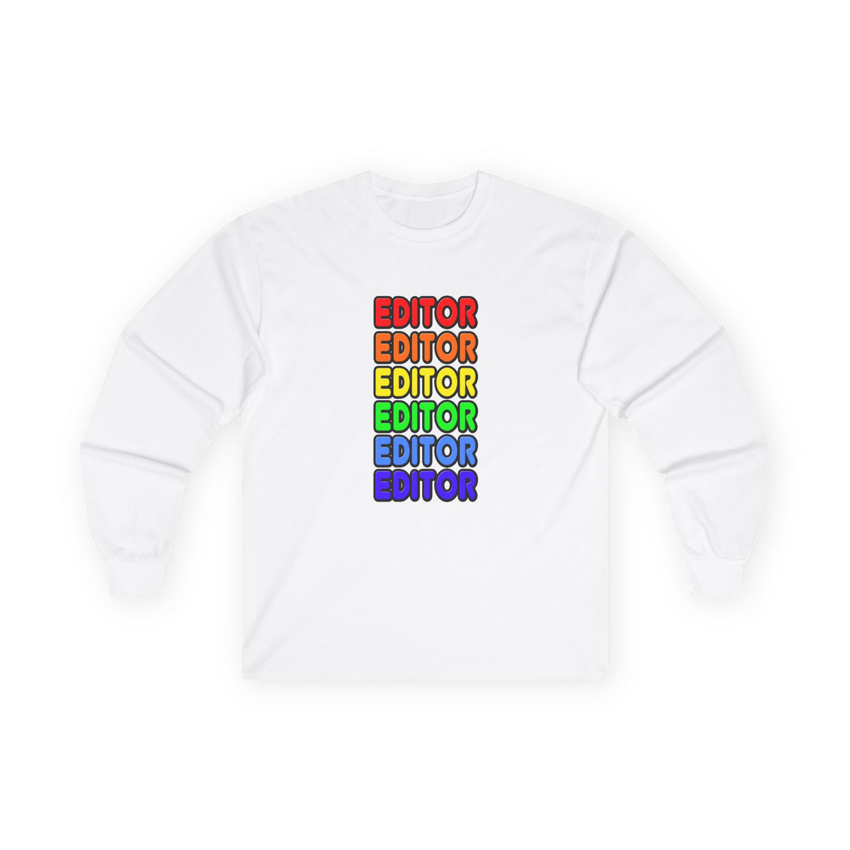 Rainbow Editor - Unisex Ultra Cotton Long Sleeve Tee