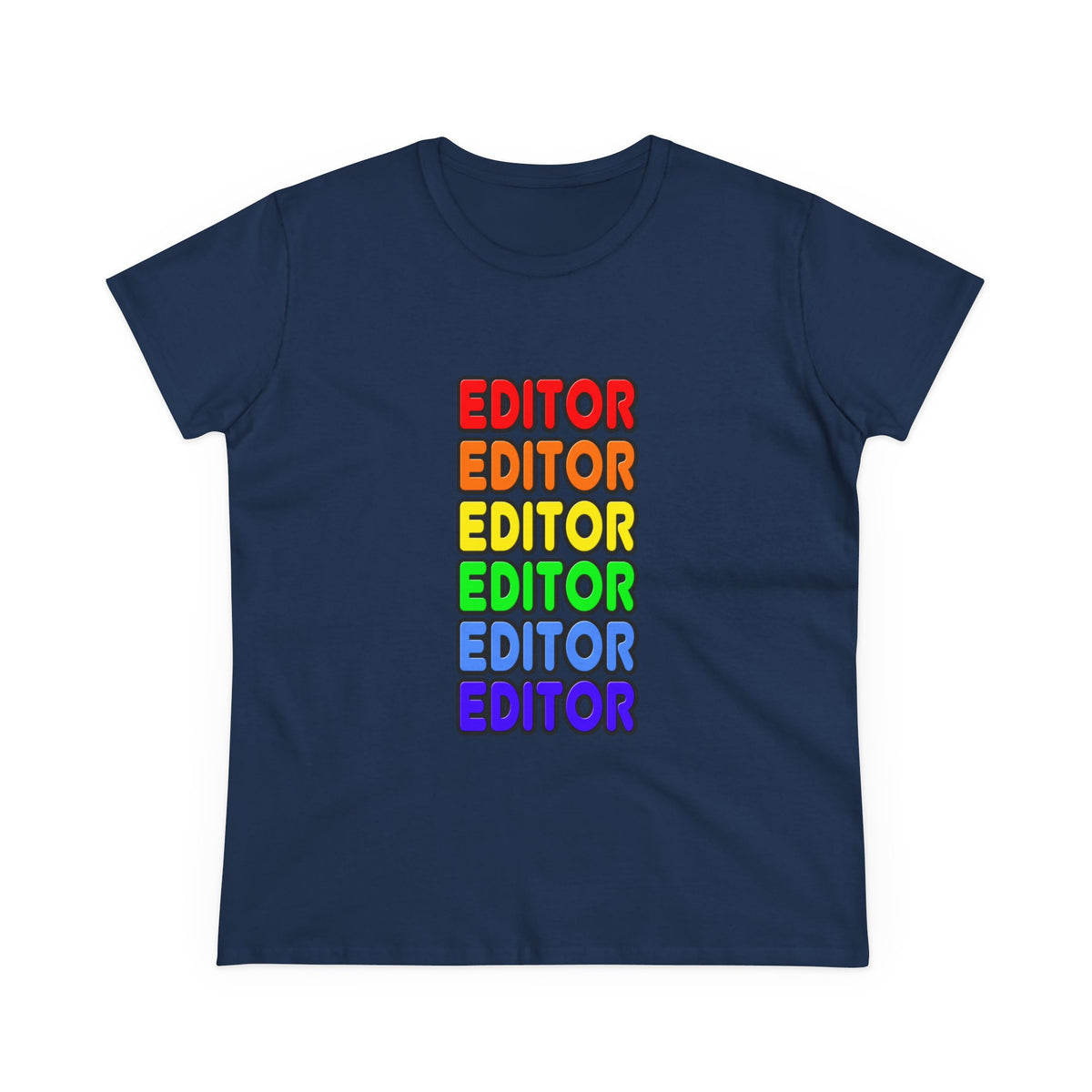 Rainbow Editor - Women's Midweight Cotton Tee