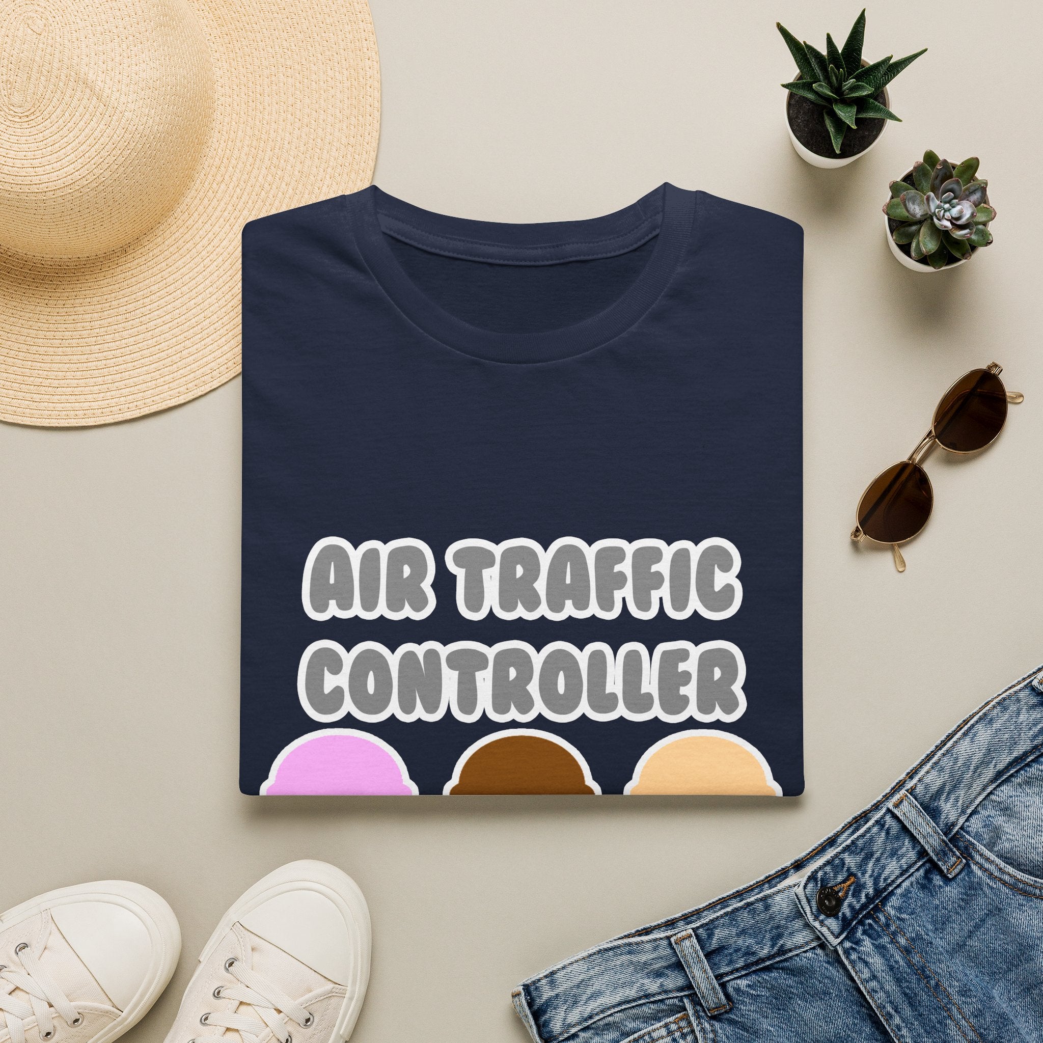 Air Traffic Controller ... Will Work For Ice Cream - Unisex Softstyle T-Shirt