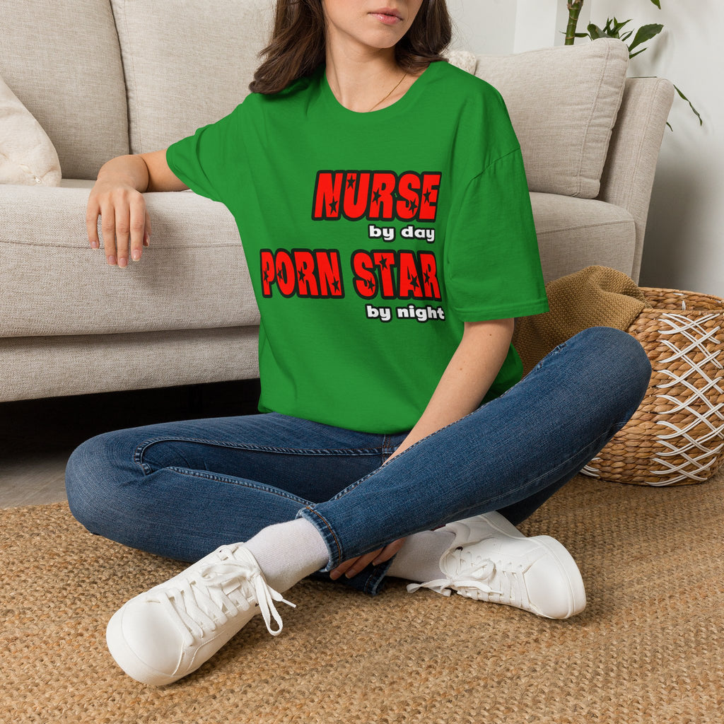 Nurse By Day...Porn Star By Night - Unisex Softstyle T-Shirt