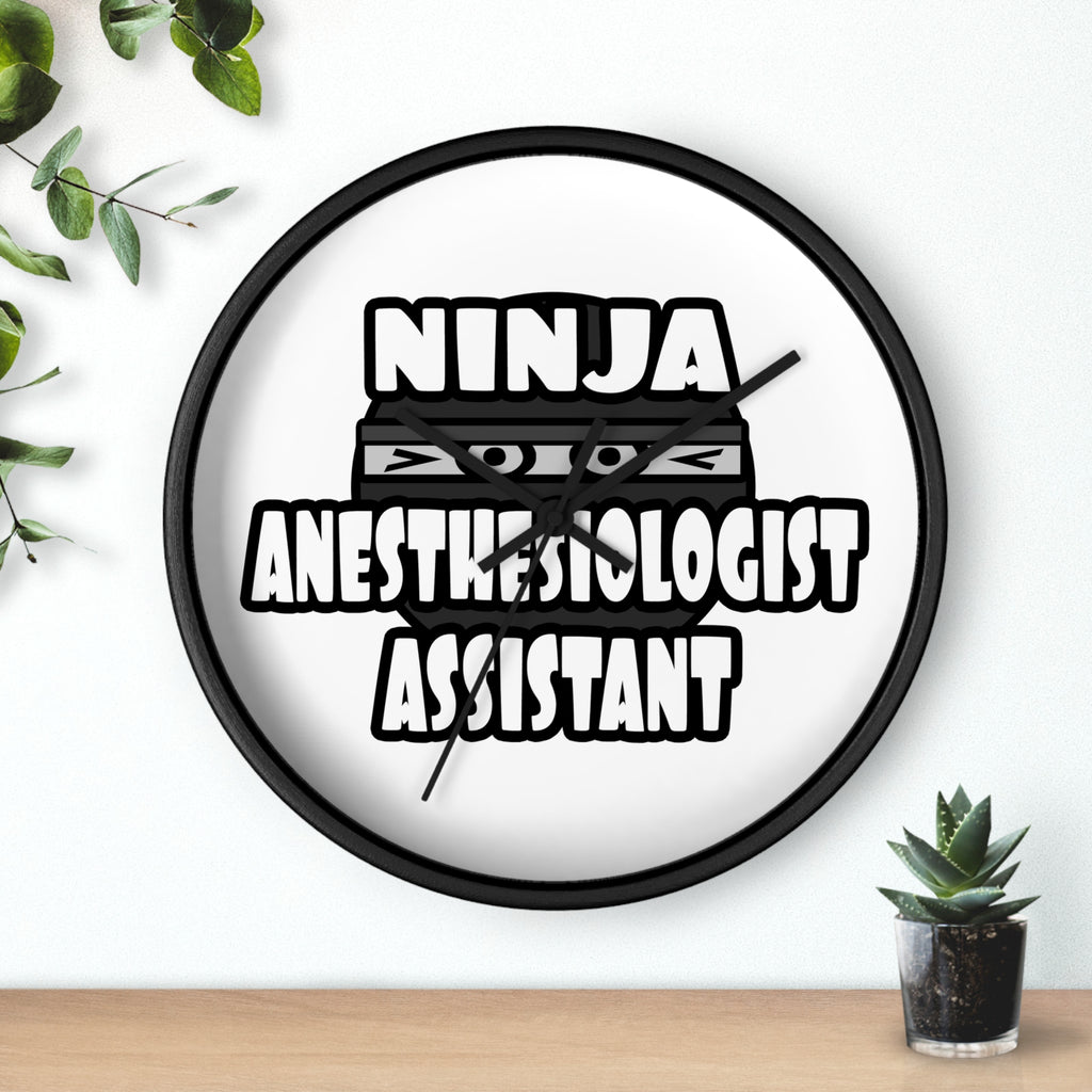 Ninja Anesthesiologist Assistant - Wall Clock