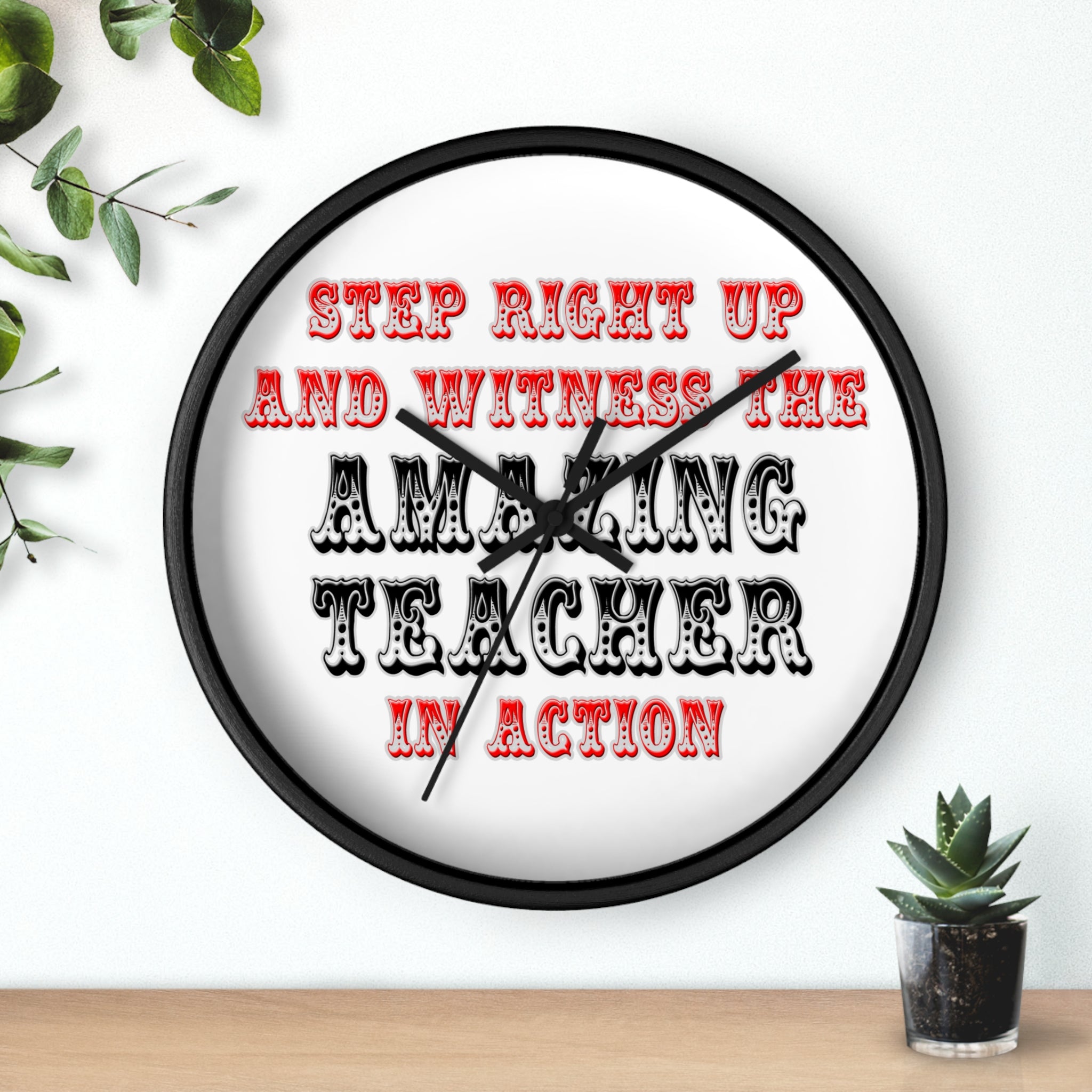 Amazing Teacher In Action - Wall Clock