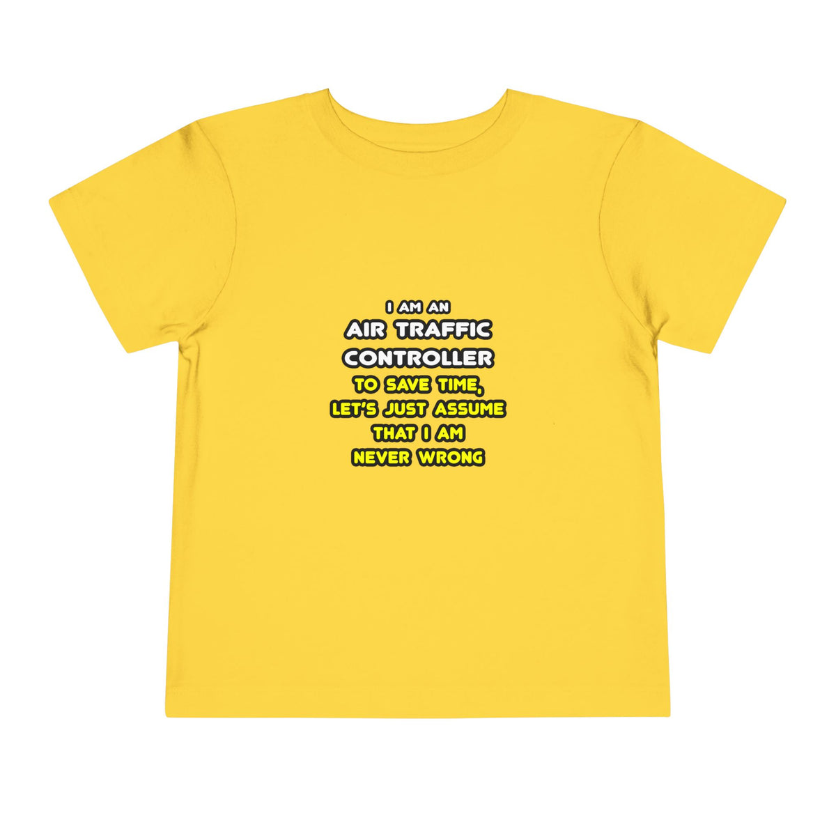 Funny Air Traffic Controller T Shirts - Toddler Short Sleeve Tee