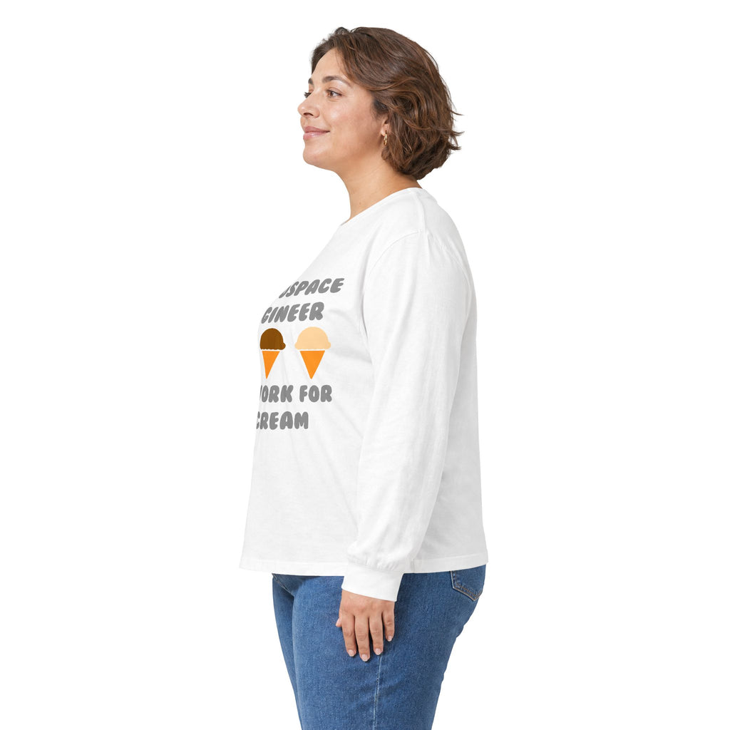 Aerospace Engineer ... Will Work For Ice Cream - Unisex Ultra Cotton Long Sleeve Tee