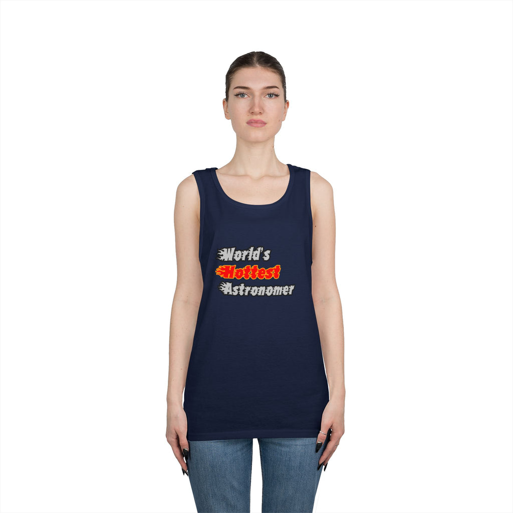 World's Hottest Astronomer - Unisex Heavy Cotton Tank Top
