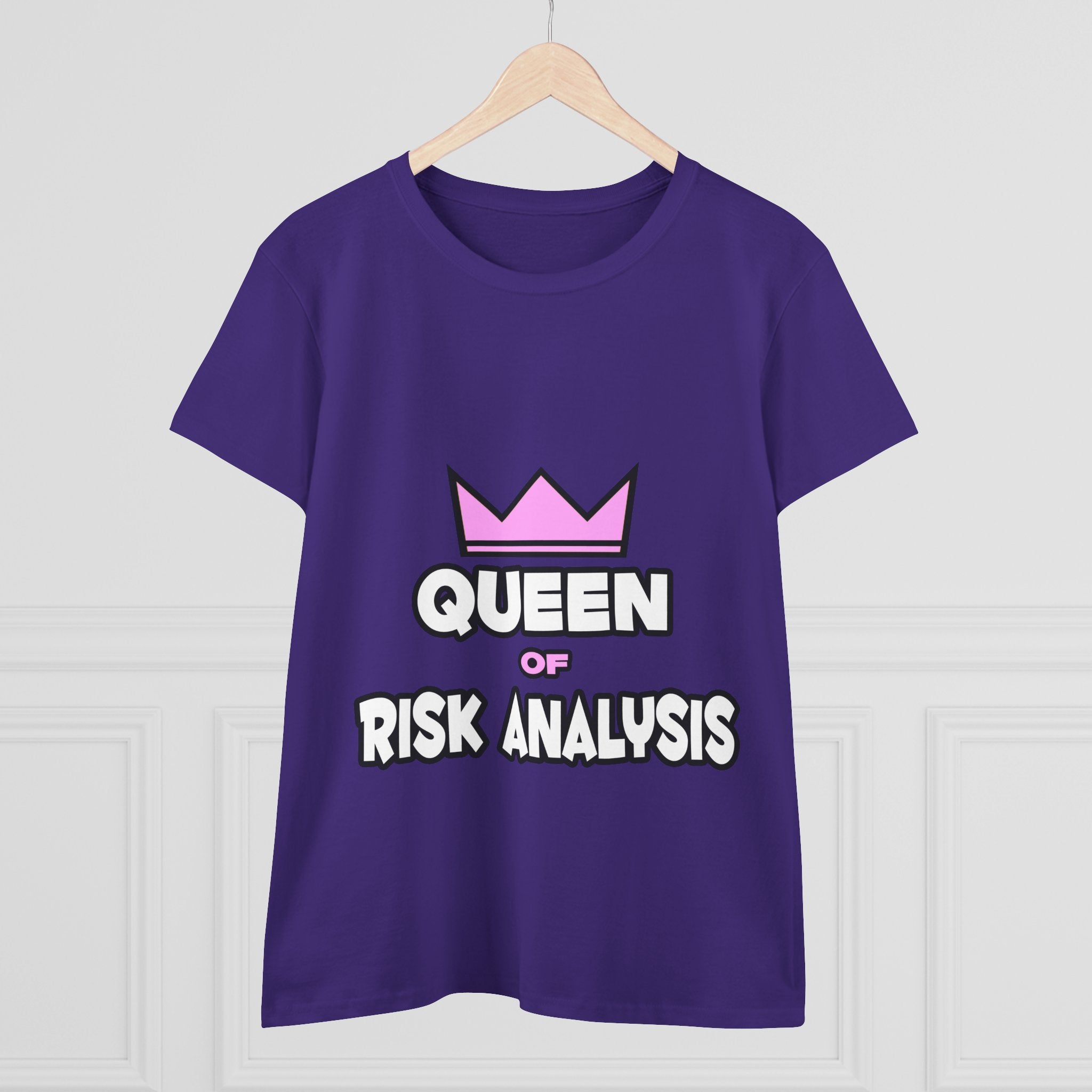Queen of Risk Analysis - Women's Midweight Cotton Tee