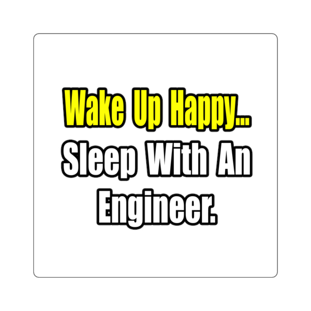 Sleep With Engineer - Square Stickers