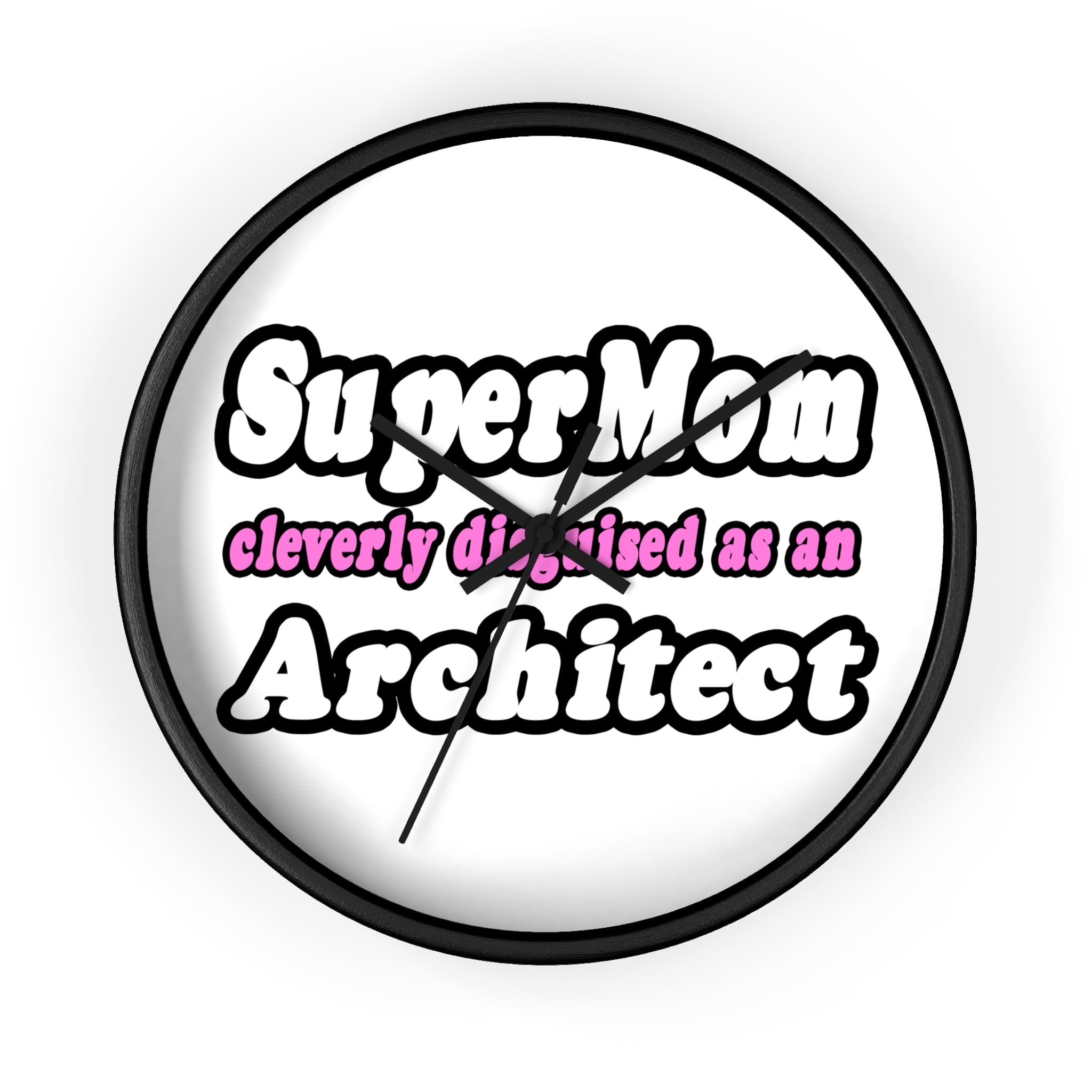 SuperMom...Architect - Wall Clock