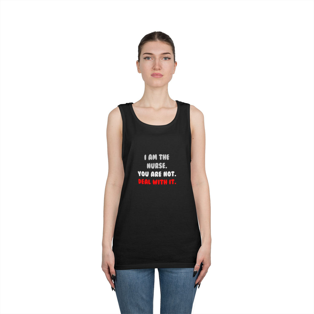 Deal With It ... Funny Nurse - Unisex Heavy Cotton Tank Top