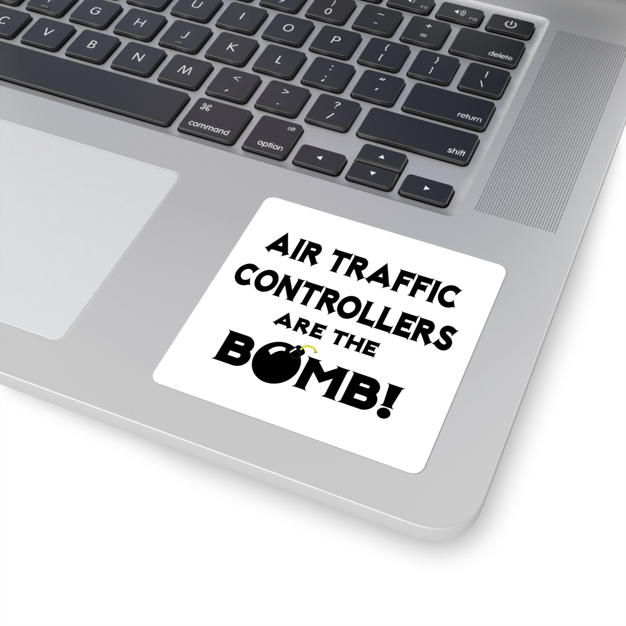 Air Traffic Controllers Are The Bomb! - Square Stickers