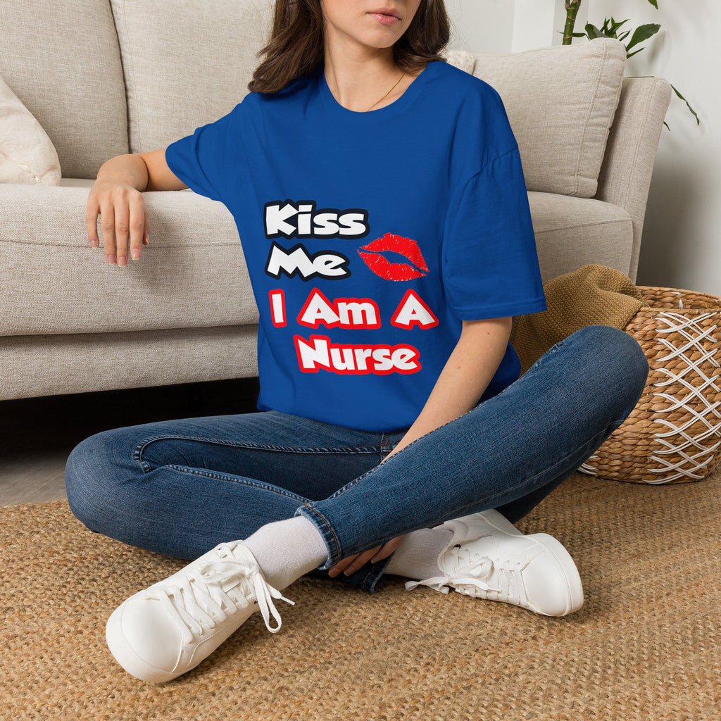 Kiss Me...I Am A Nurse - Unisex Softstyle T-Shirt