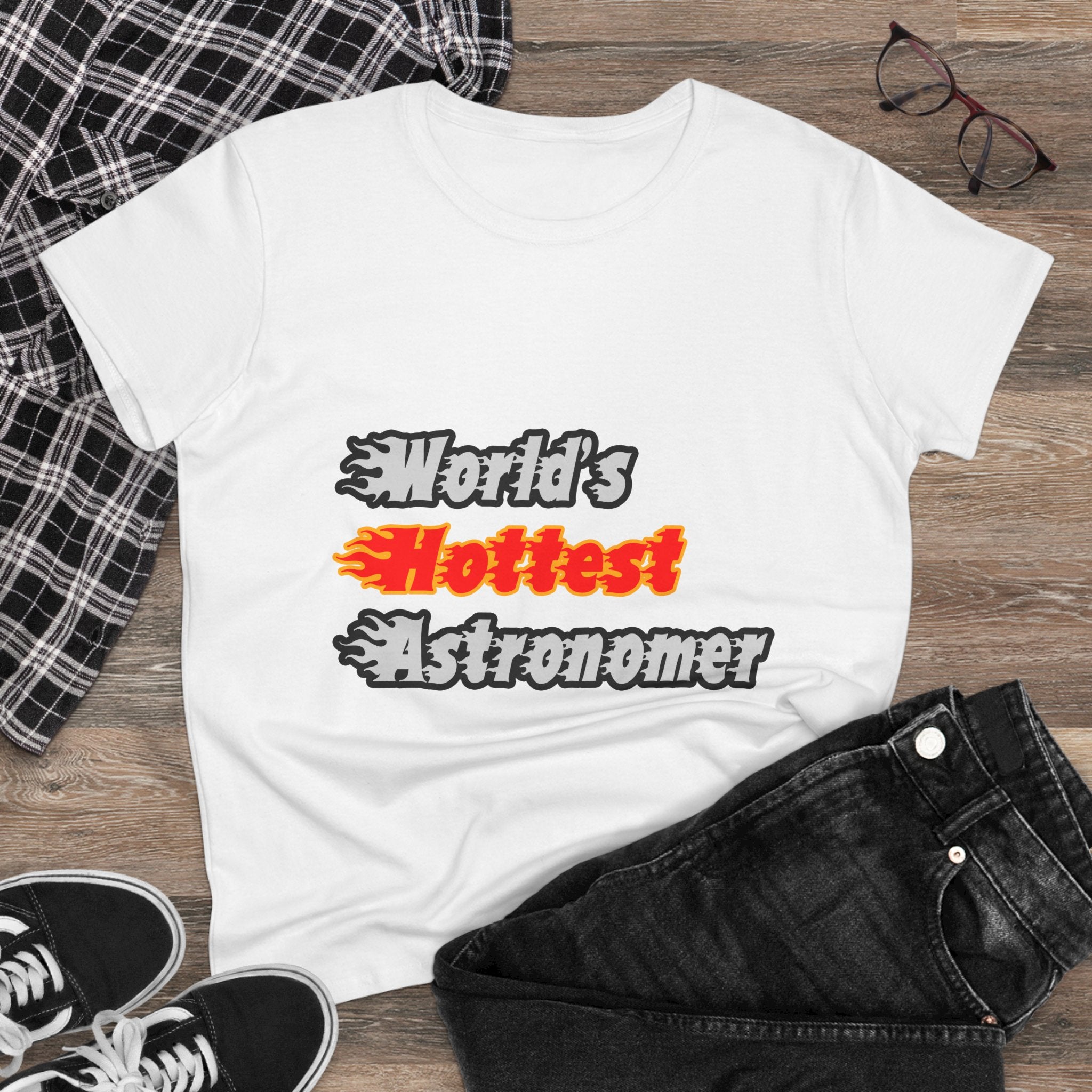 World's Hottest Astronomer - Women's Midweight Cotton Tee