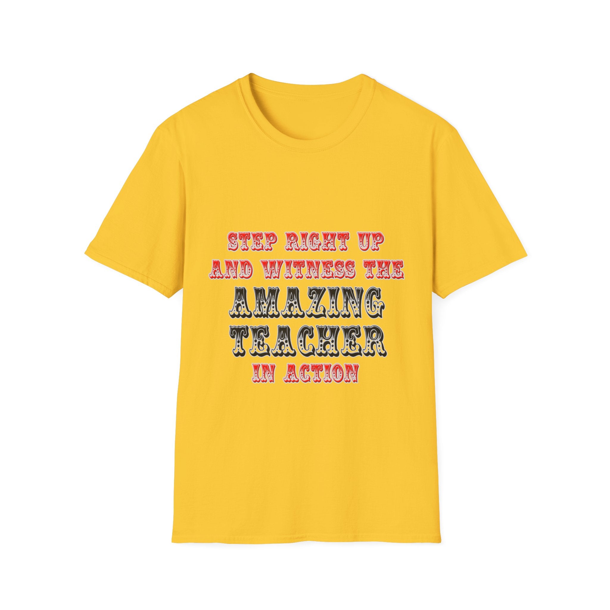 Amazing Teacher In Action - Unisex Softstyle T-Shirt