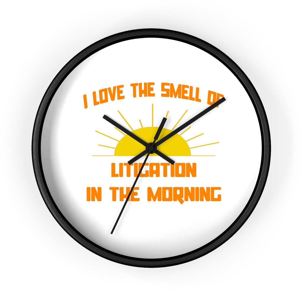 Smell of Litigation in the Morning - Wall Clock