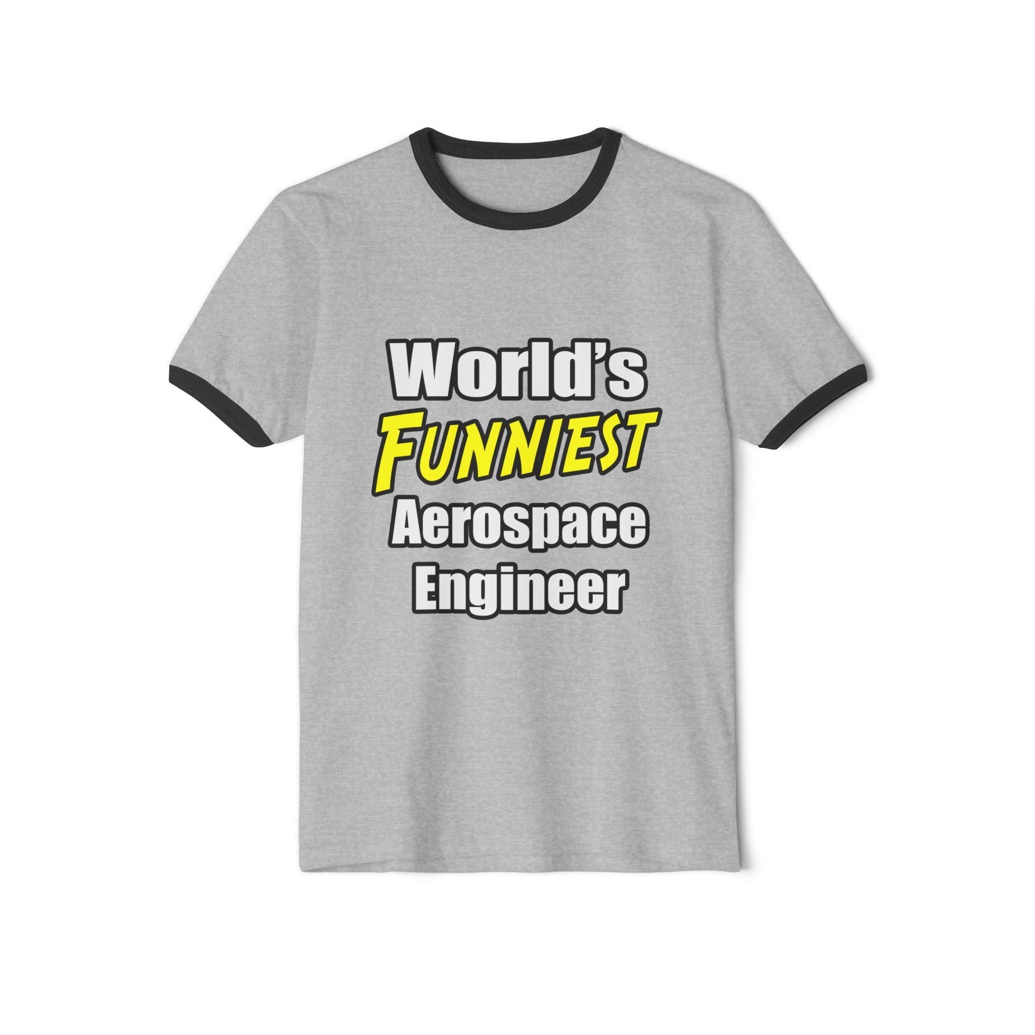 World's Funniest Aerospace Engineer - Unisex Cotton Ringer T-Shirt