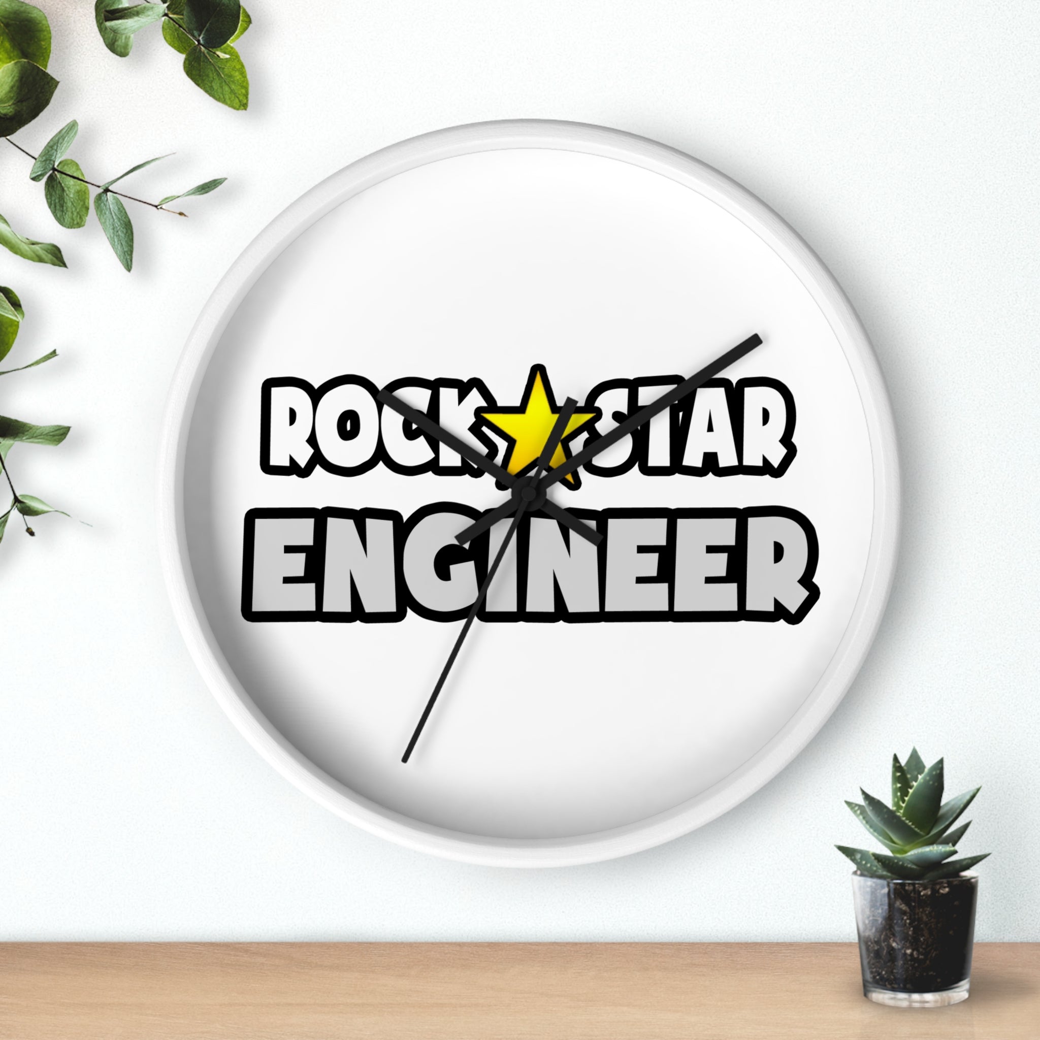 Rock Star Engineer (2) - Wall Clock