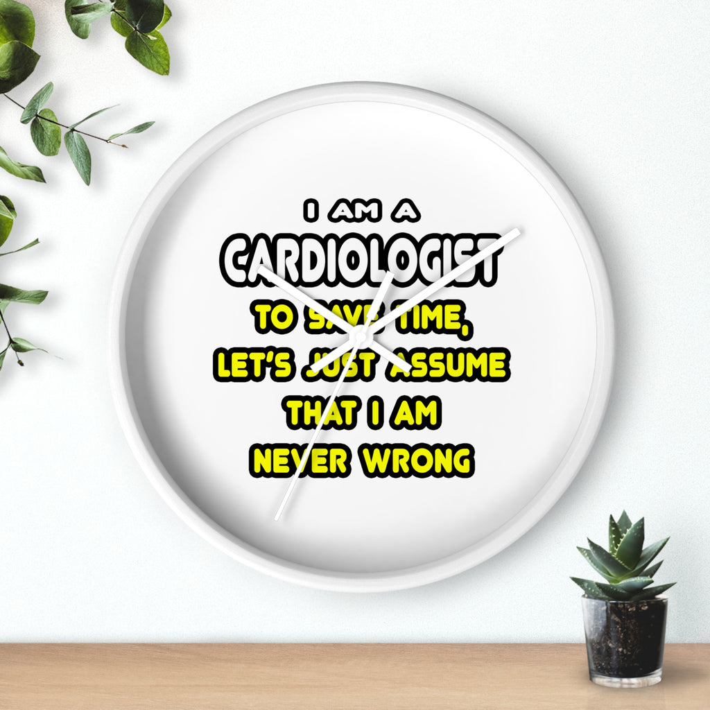 Funny Cardiologist T Shirts and Gifts - Wall Clock