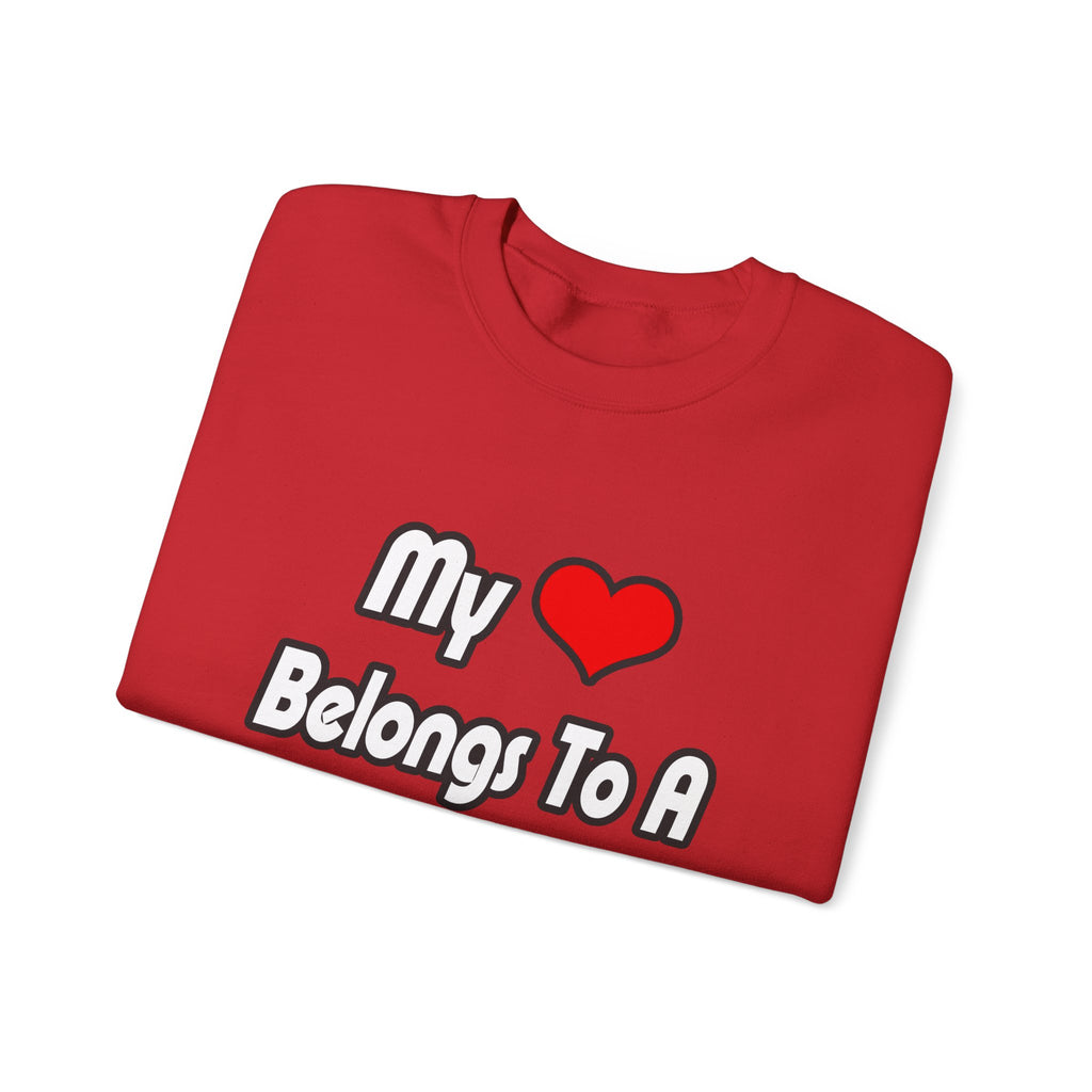 My Heart Belongs To A Doctor - Unisex Heavy Blend™ Crewneck Sweatshirt