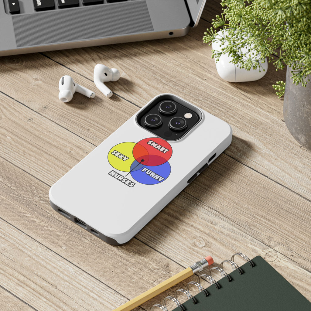 Venn Diagram .. Nurses - Tough Phone Cases