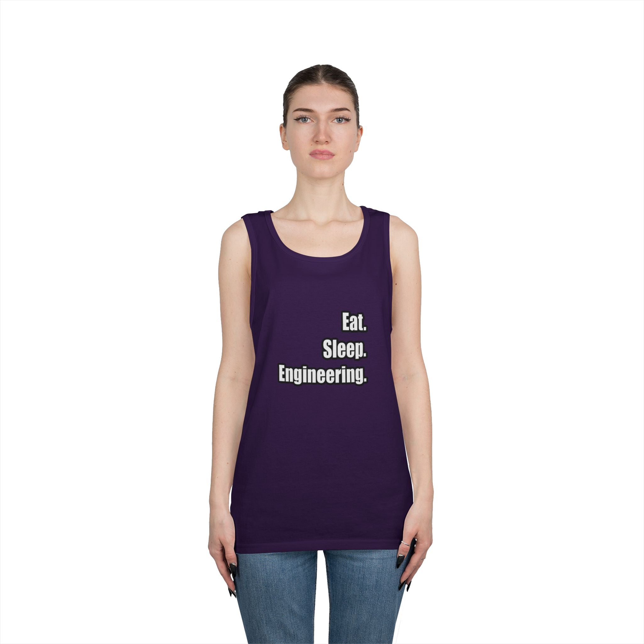 Eat. Sleep. Engineering - Unisex Heavy Cotton Tank Top