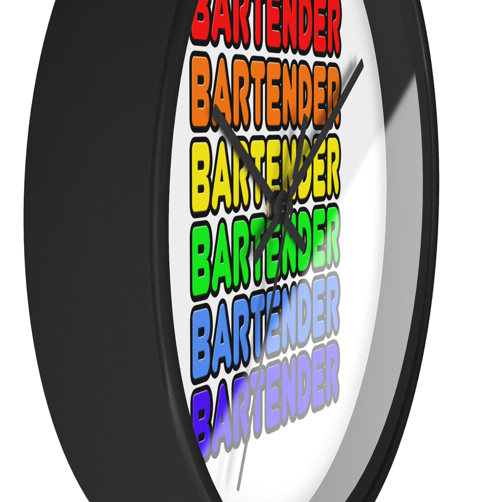 Rainbow Bartender - Wall Clock