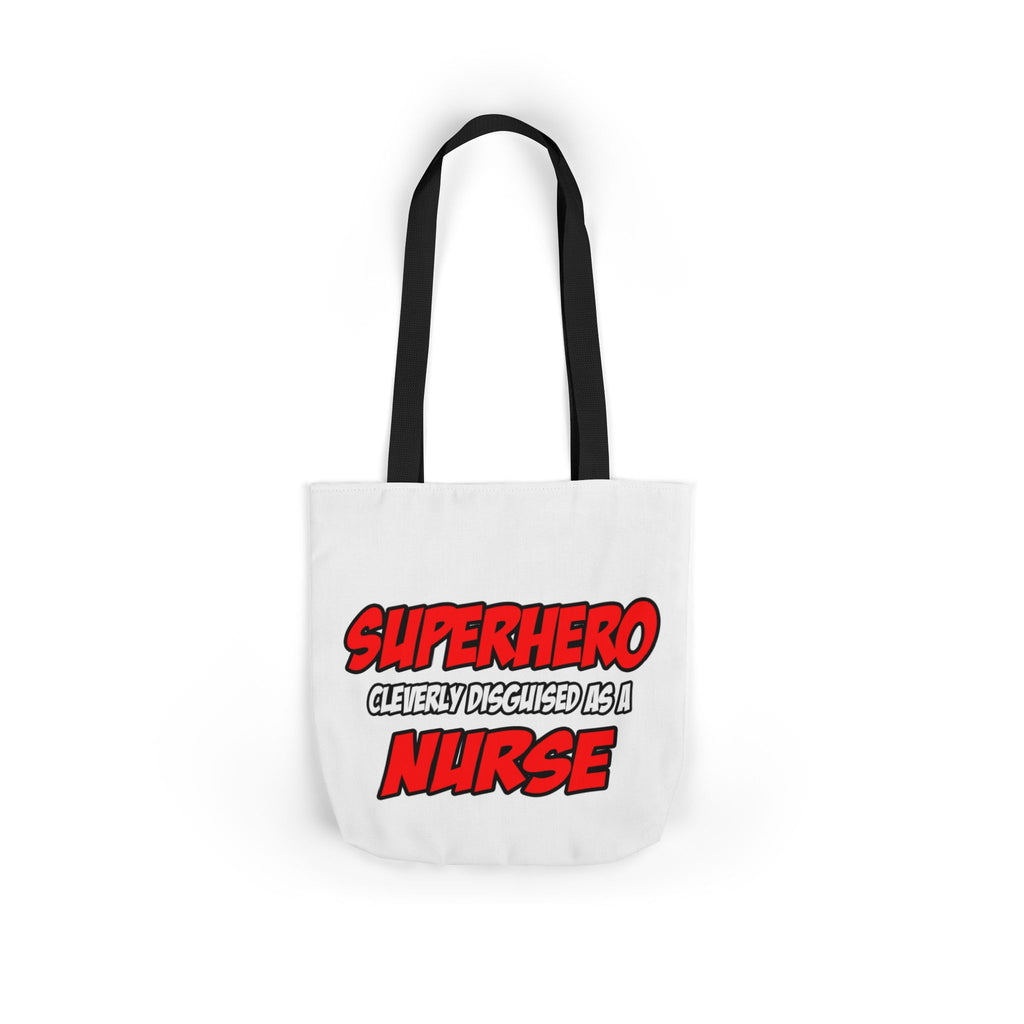 Superhero...Nurse - Canvas Tote Bag, 5-Color Straps