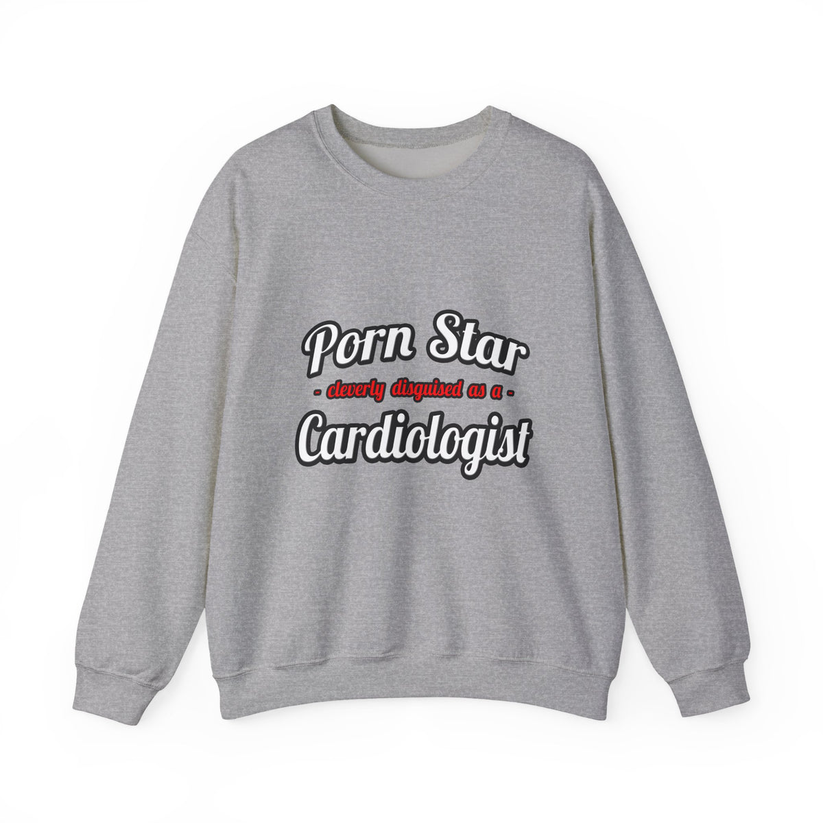 Porn Star...Cardiologist (2) - Unisex Heavy Blend™ Crewneck Sweatshirt