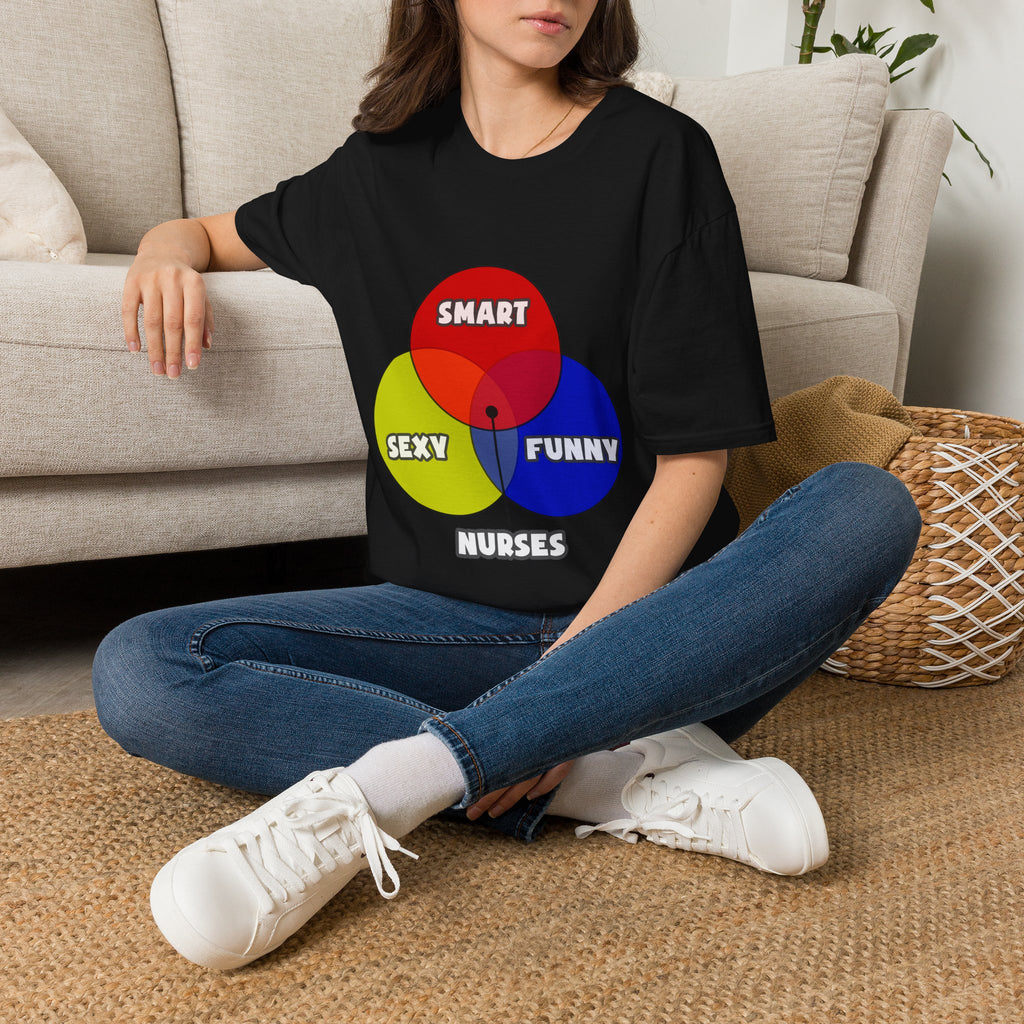 Venn Diagram .. Nurses - Unisex Softstyle T-Shirt