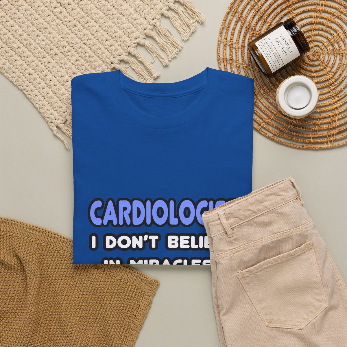 Miracles and Cardiologists - Unisex Heavy Cotton Tee