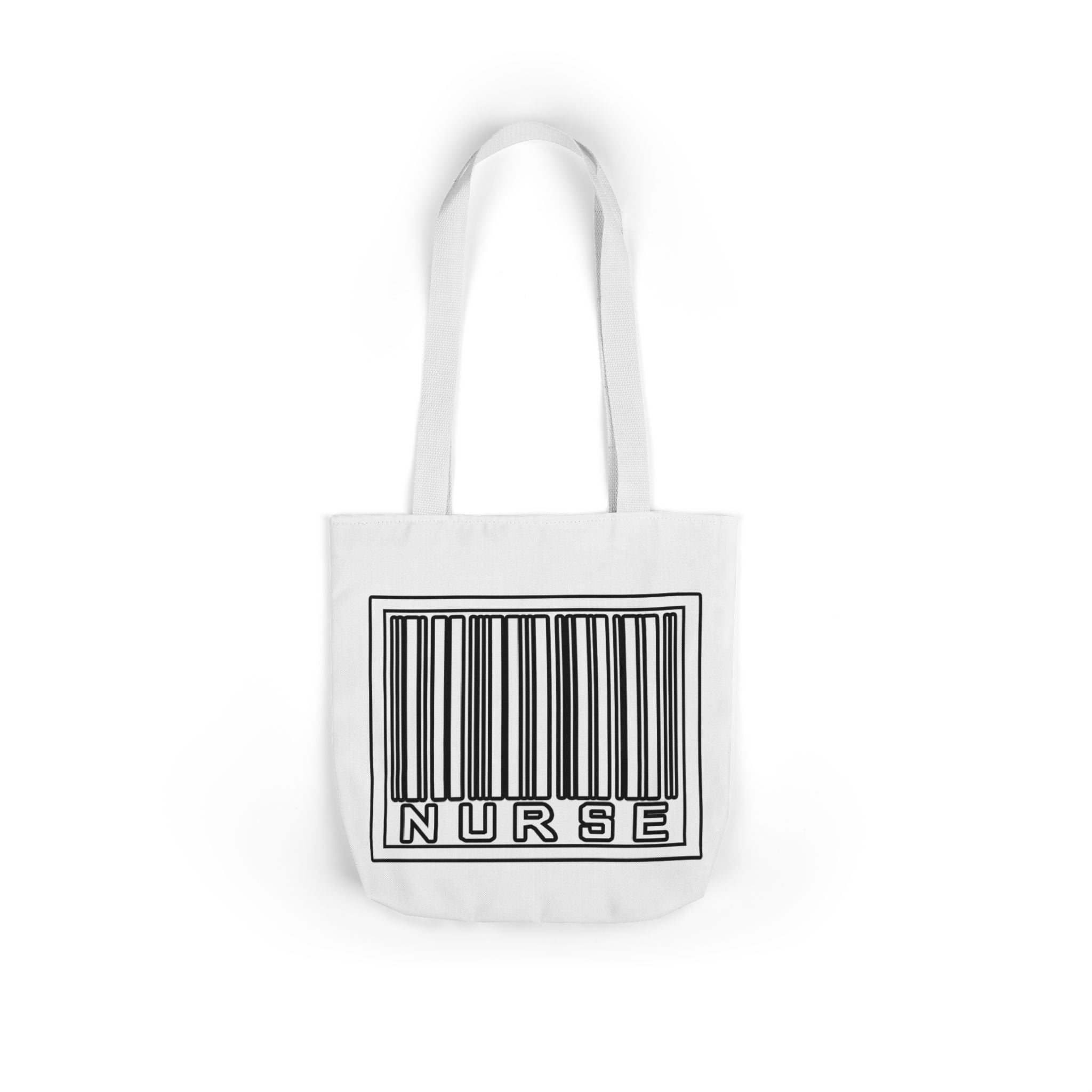 Barcode Nurse - Canvas Tote Bag, 5-Color Straps