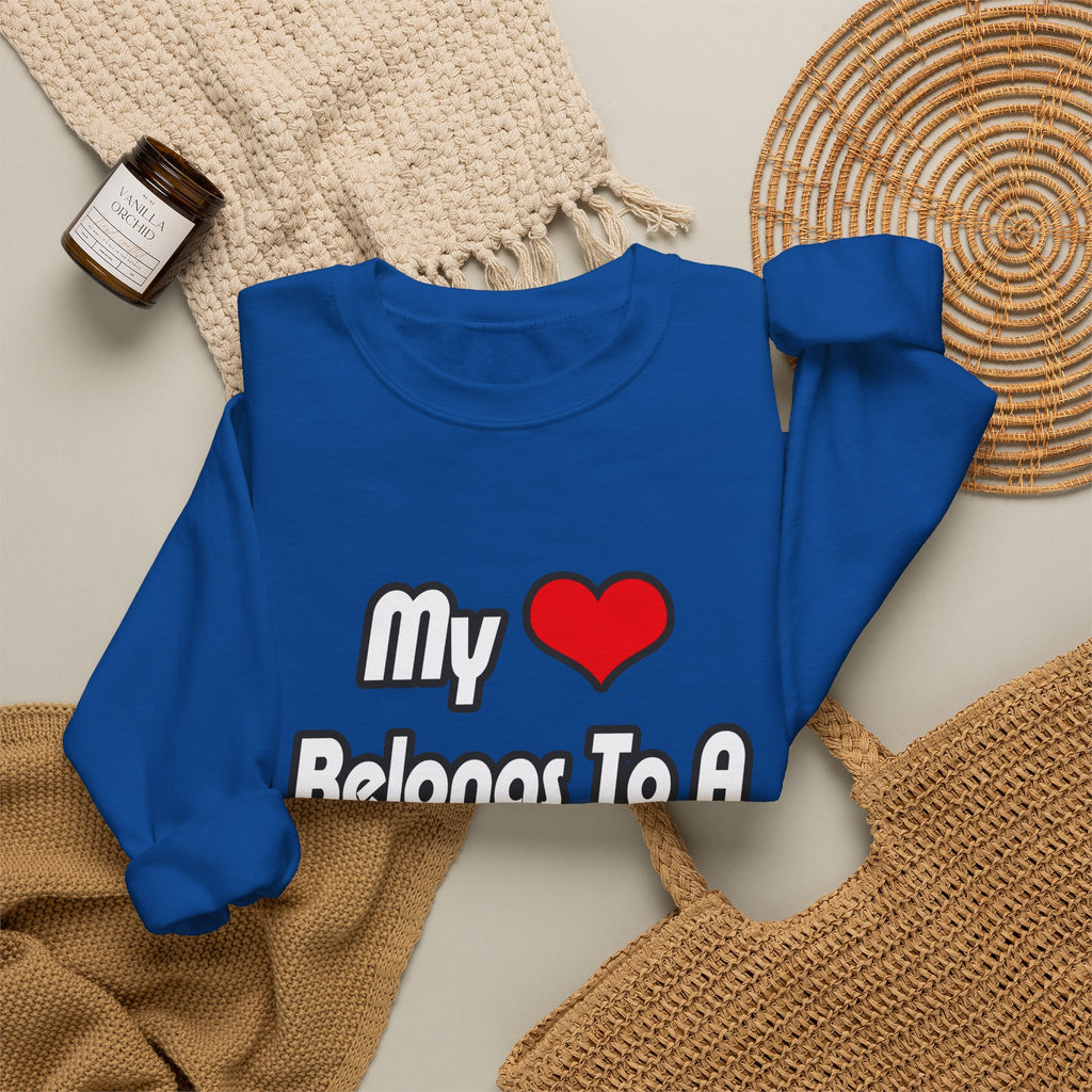 My Heart Belongs To A Doctor - Unisex Heavy Blend™ Crewneck Sweatshirt