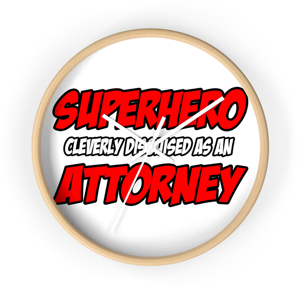 Superhero...Attorney - Wall Clock