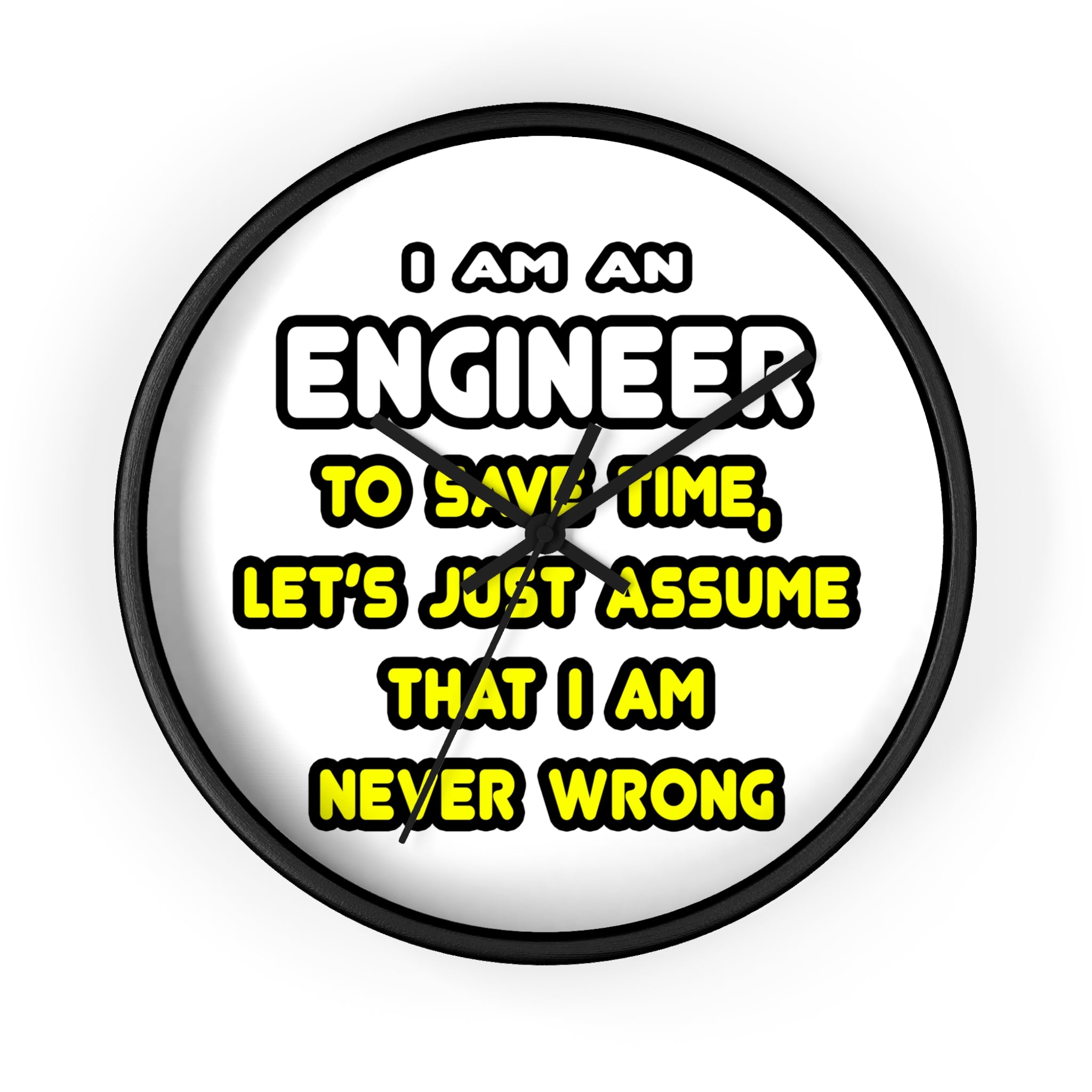 Funny Engineer T Shirts and Gifts - Wall Clock