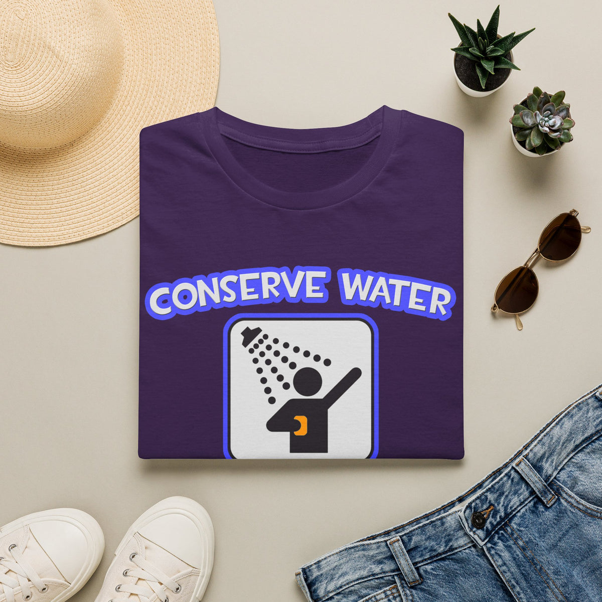 Conserve Water .. Shower With a Acupuncturist - Unisex Softstyle T-Shirt
