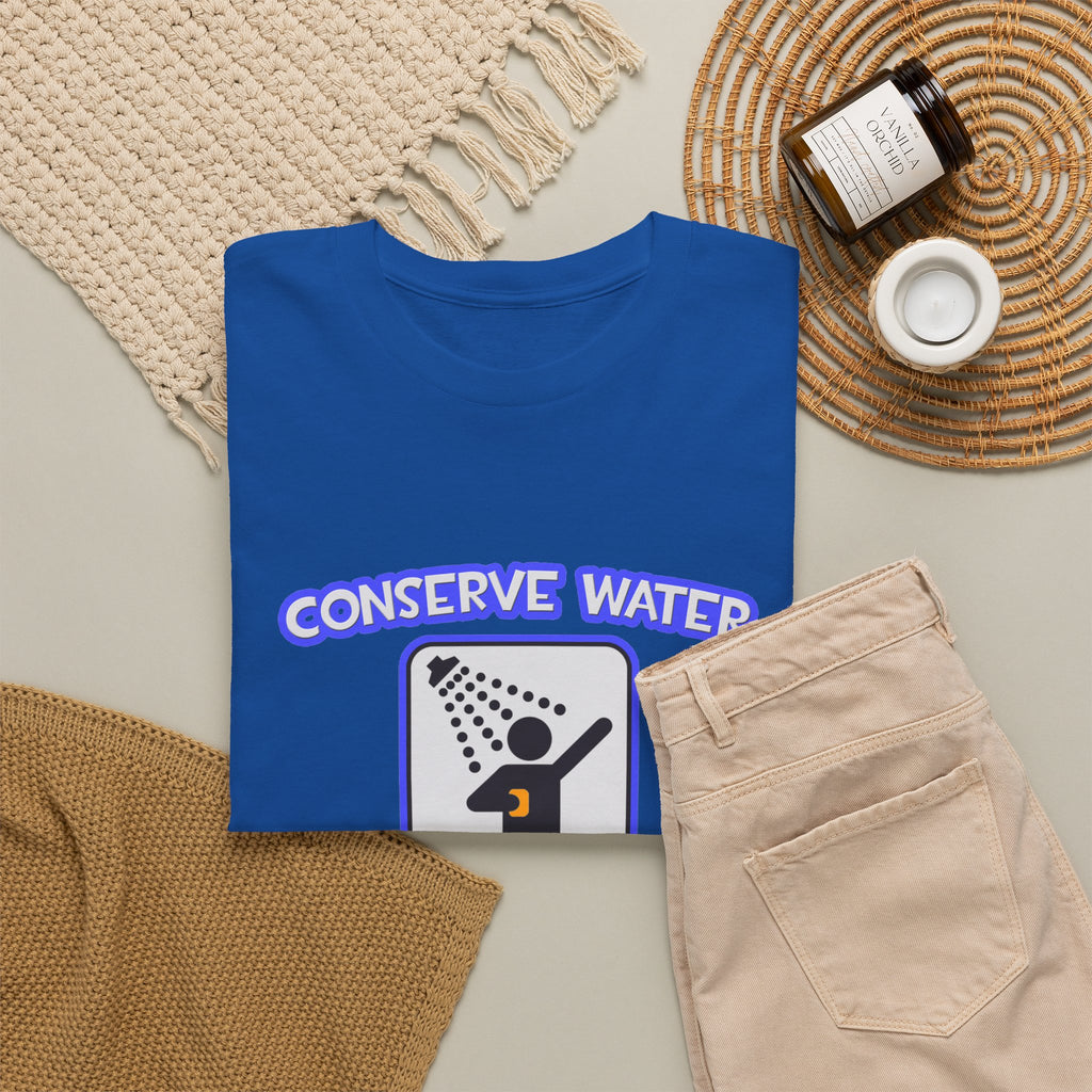 Conserve Water .. Shower With a Doctor - Unisex Heavy Cotton Tee