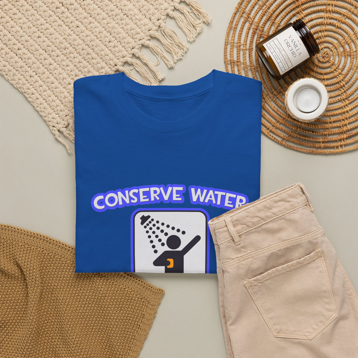 Conserve Water .. Shower With a Doctor - Unisex Heavy Cotton Tee
