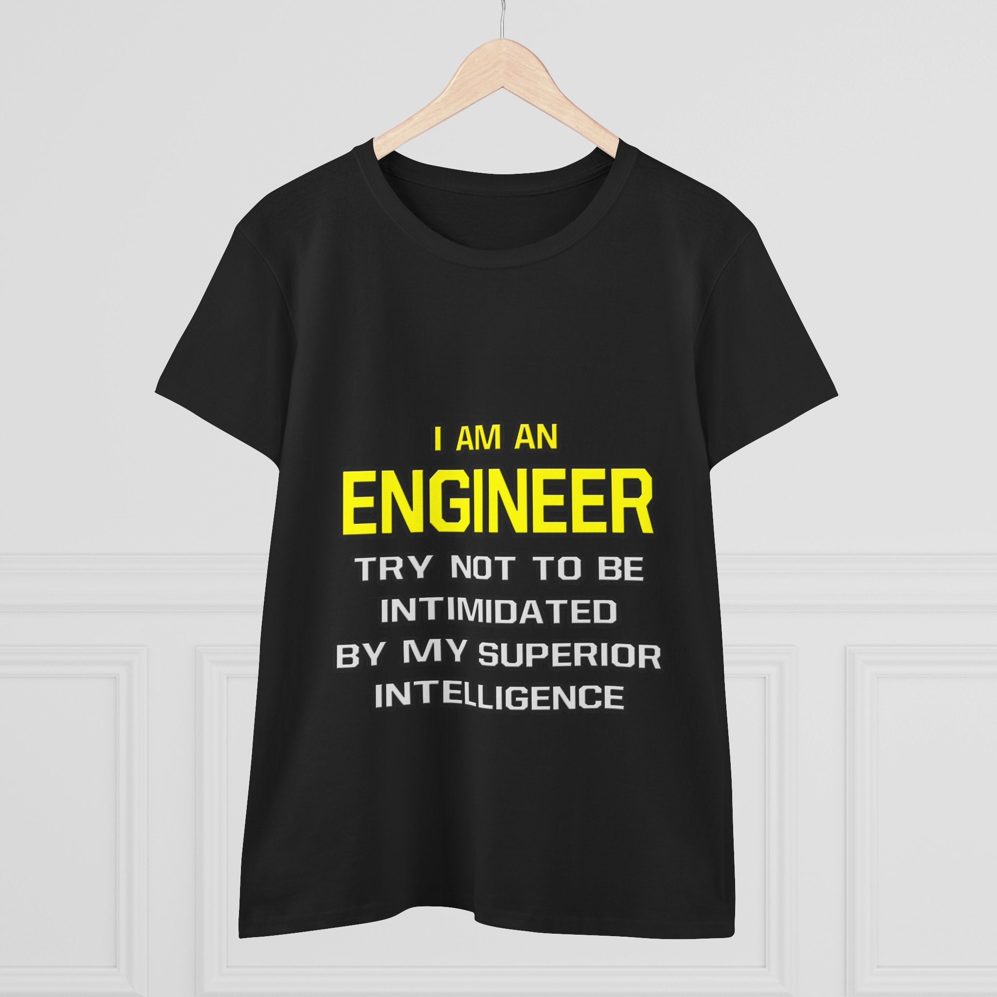 Engineer...Superior Intelligence - Women's Midweight Cotton Tee