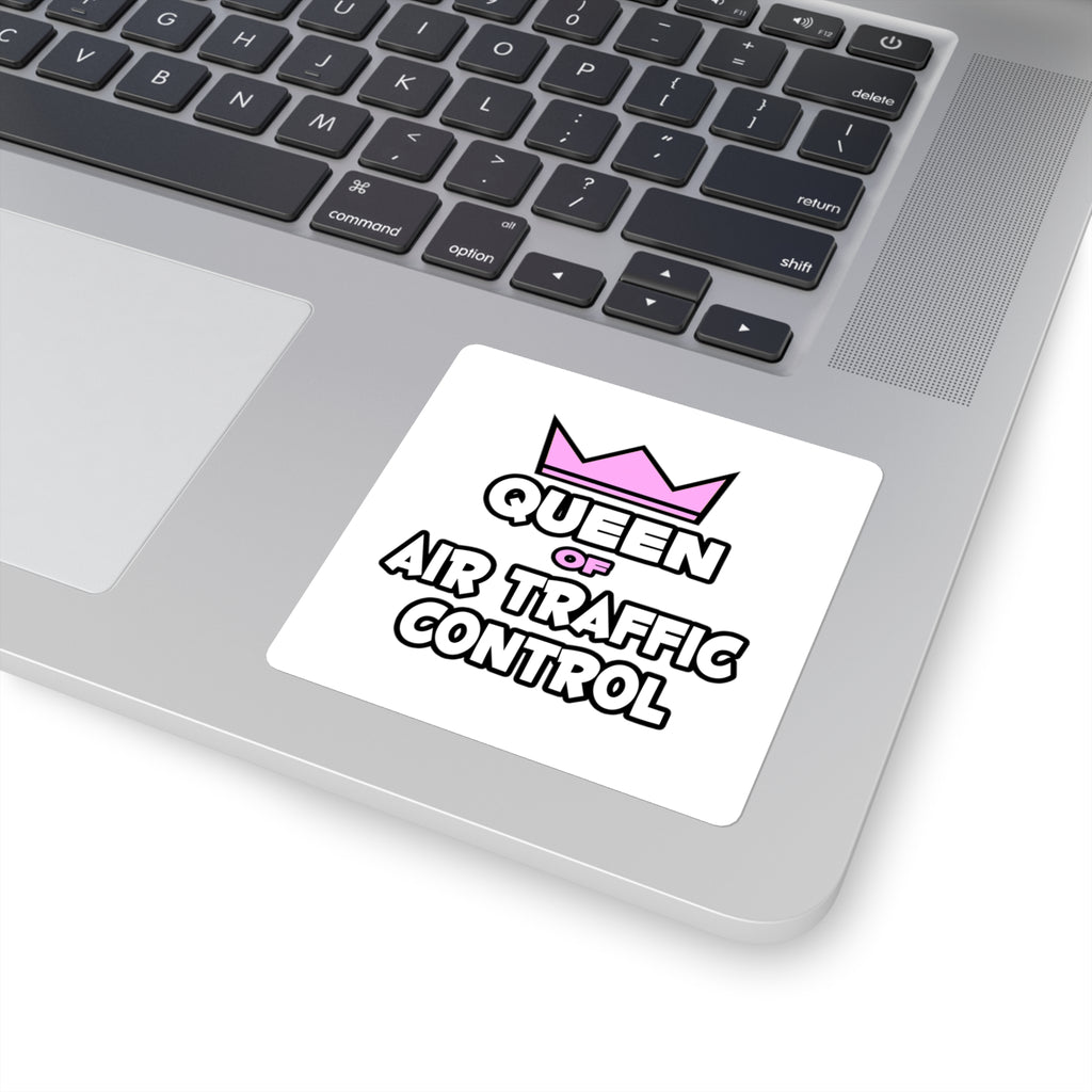 Queen of Air Traffic Control - Square Stickers