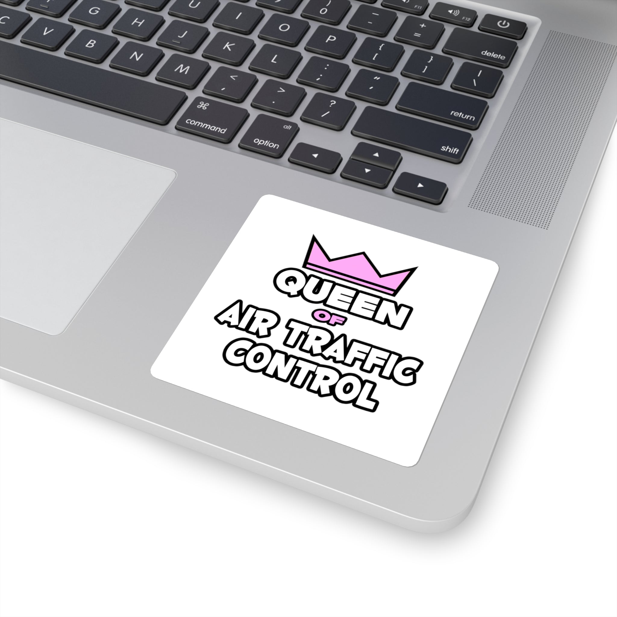 Queen of Air Traffic Control - Square Stickers