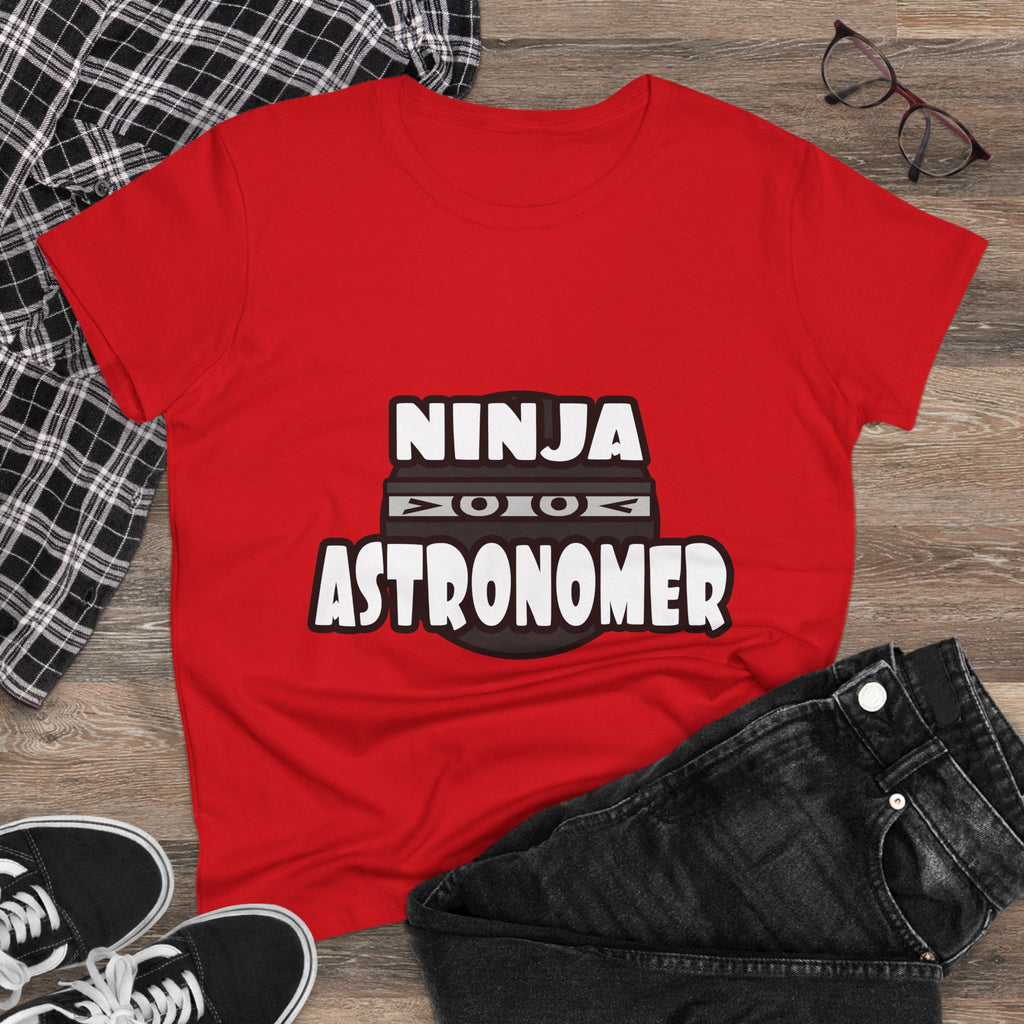 Ninja Astronomer - Women's Midweight Cotton Tee