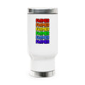 Rainbow Farmer - Stainless Steel Travel Mug with Handle, 14oz