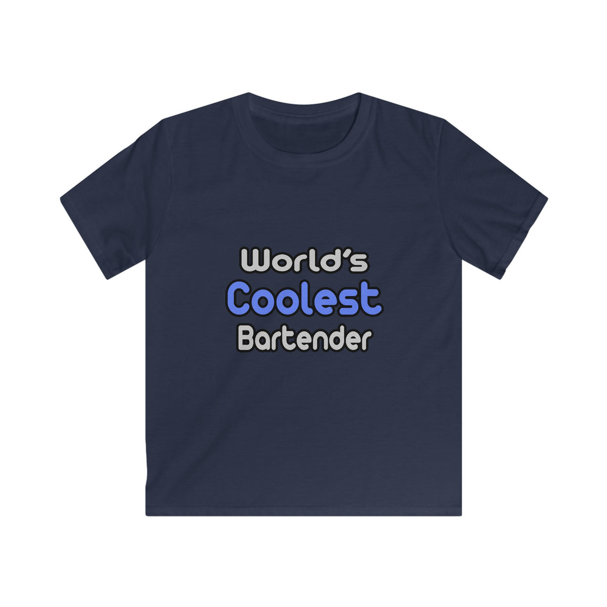 World's Coolest Bartender - Kids Softstyle Tee