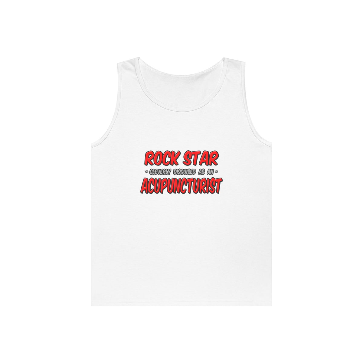 Rock Star .. Acupuncturist - Unisex Heavy Cotton Tank Top