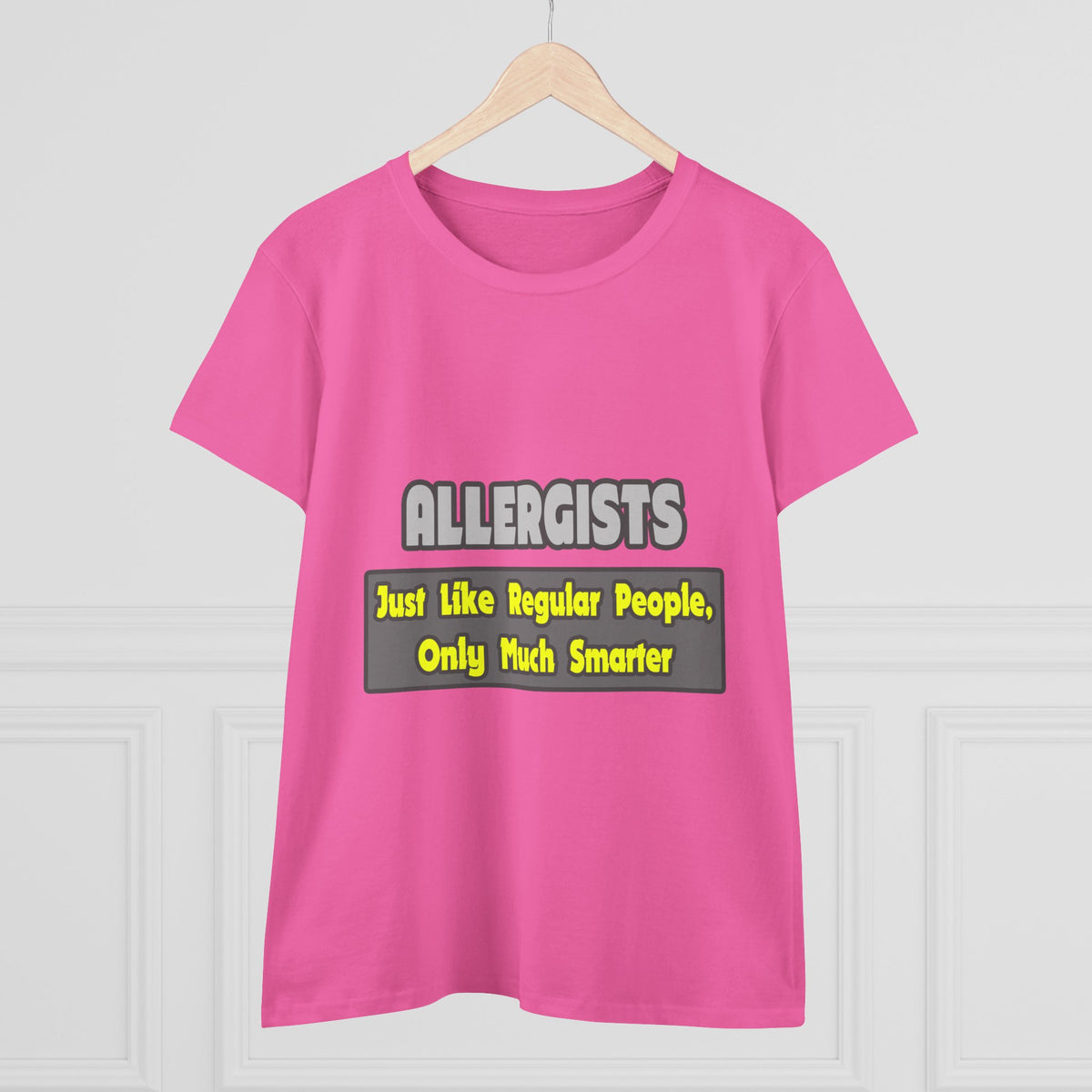 Allergists .. Smarter - Women's Midweight Cotton Tee