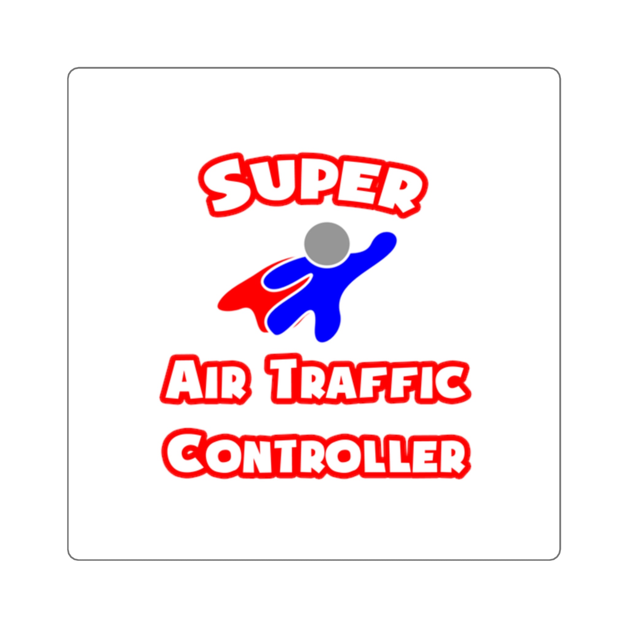 Super Air Traffic Controller - Square Stickers