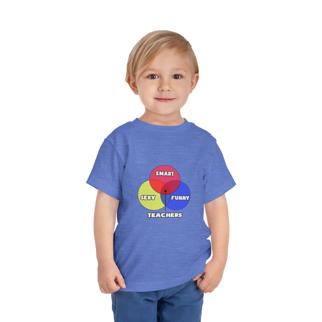 Venn Diagram .. Teachers - Toddler Short Sleeve Tee