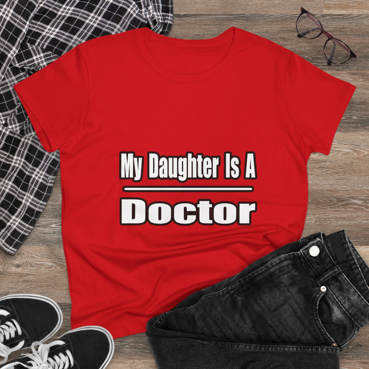 My Daughter Doctor - Women's Midweight Cotton Tee