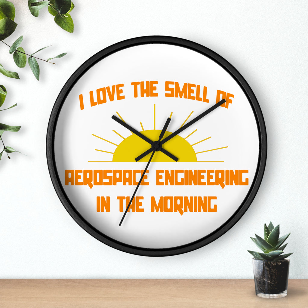 Smell of Aerospace Engineering in the Morning - Wall Clock
